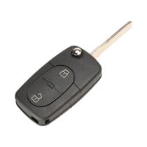 Capa De Chave Remota Para Carro Audi A2 A3 A4 A6 A8 TT, Shell De Chave Flip 10P Não Cortada, Capa Capa De Chave Remota Para Carro Audi A2 A3 A4 A6 A8 TT, Shell De Chave Flip 10P Não Cortada, Capa