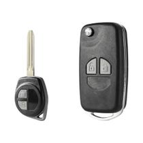 Capa De Chave Remota Para Carro Suzuki Swift SX4 Alto Vitara Ignis Jimny Splash 2 BTN Flip Folding