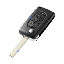 Capa De Chave Remota Para Carros Peugeot Citroen Com 2/3/4 Botões, Carcaça Dobrável Para 207 307 308
