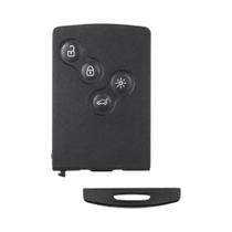 Capa De Chave Remota Renault Laguna Koleos Megane Com 4 Botões E Cartão Inteligente Com Inserto
