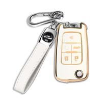 Capa de chaveiro com chaveiro para Chevrolet Buick GMC