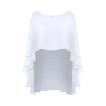 Capa De Chiffon Feminina Para Casamento, Bolero, Jaqueta De Noiva Para Noite, Xale E Acessórios