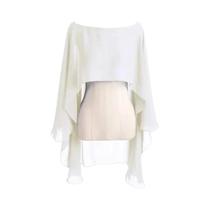 Capa De Chiffon Feminina Para Casamento, Bolero, Jaqueta De Noiva Para Noite, Xale E Acessórios