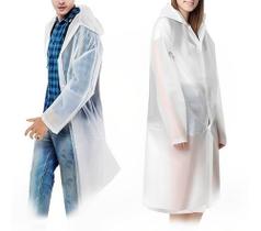Capa de Chuva Adulto com Capuz e Botões 100% PVC