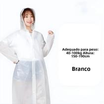 Capa de Chuva Adulto Impermeável e Leve - Portátil, Reutilizável e Moderna