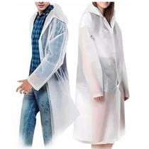 Capa de Chuva Adulto PVC Transparente Impermeável Capuz Frio 120CM Proporciona Cobertura Ampla e Adequada Oferece Proteção Duradoura com Segurança