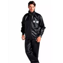 Capa de Chuva Alba Europa Masculina PVC c/ Gola Motoqueiro