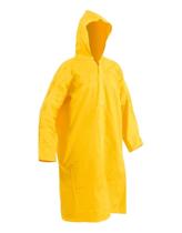 Capa De Chuva Amarela Pvc com Capuz Impermeável Forrado Capa De Chuva Amarela Pvc com Capuz Impermeável Forrado