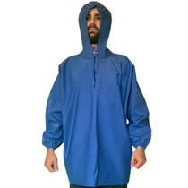 Capa de Chuva Azul Impermeável Adulto Para Pesca Profissional Pescador Reforçada