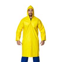 Capa de chuva Brascamp pvc forrado Amarela GG