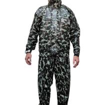Capa De Chuva Camuflada Para Motoqueiro Selva Em PVC Alba Capa De Chuva Camuflada Para Motoqueiro Selva Em PVC Alba
