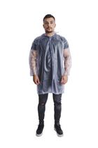 Capa De Chuva Capuz Reforçada Obra Profissional Transparente