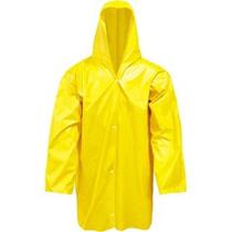 Capa de Chuva Com Capuz Amarela resistente 3 Tamanho