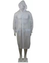 Capa De Chuva Com Capuz Classe 100% Pvc Adulto Unissex Impermeável Super Prática