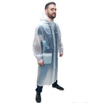 Capa De Chuva Com Capuz Classe 100% Pvc Unissex Impermeável