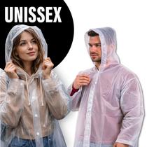 Capa De Chuva Com Capuz Reforçada Transparente Resistente Para Uso Geral Unissex Capa De Chuva Com Capuz Reforçada Transparente Resistente Para Uso Geral Unissex