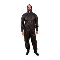 Capa de Chuva conjunto com jaqueta com capuz e calça pvc 0,28mm Combate Pioneira G para motoqueiro