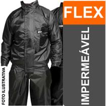 Capa de Chuva Conjunto Completo Para Motoqueiro Adulta Masculina Feminina Com Faixa de refletiva Material Flex Flexível - FWB