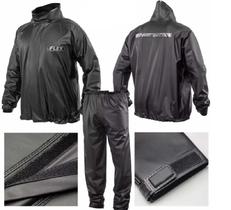 Capa de Chuva Conjunto Delta Pvc Básica Masculina Impermeável Preto