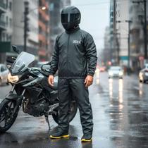 Capa de Chuva Conjunto Delta Pvc Básica Masculina Impermeável Preto Capa de Chuva Conjunto Delta Pvc Básica Masculina Impermeável Preto