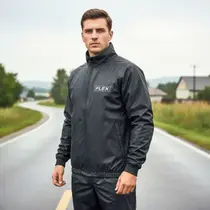 Capa de Chuva Conjunto Delta Pvc Básica Masculina Impermeável Preto Capa de Chuva Conjunto Delta Pvc Básica Masculina Impermeável Preto