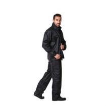 Capa de chuva conjunto para motoqueiro nylon preto Brascamp