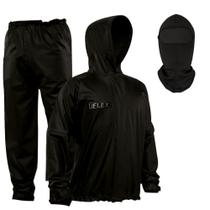 Capa de Chuva Delta Com Capuz PVC Motociclista Motoboy + Balaclava Capa de Chuva Delta Com Capuz PVC Motociclista Motoboy + Balaclava