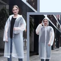 Capa de Chuva em EVA Unissex Com Capuz Ajustável Cobre Toda a Cabeça Tamanho Longo Adulto Capa de Chuva em EVA Unissex Com Capuz Ajustável Cobre Toda a Cabeça Tamanho Longo Adulto