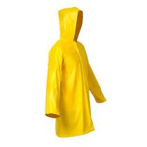 Capa de Chuva em PVC Forrada Amarela Com Capuz Tam. GG - Vinilseg Capa de Chuva em PVC Forrada Amarela Com Capuz Tam. GG - Vinilseg