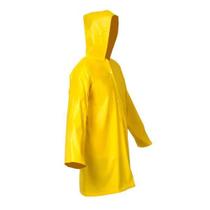 Capa De Chuva Em Pvc Forrada Amarela Com Capuz Tam. M - Vinilseg Capa De Chuva Em Pvc Forrada Amarela Com Capuz Tam. M - Vinilseg