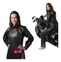 Capa De Chuva Feminina Motoqueira Alba Modelo Europa Preto P Capa De Chuva Feminina Motoqueira Alba Modelo Europa Preto P