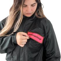 Capa de Chuva Feminina Pioneira Bravo Feminino Em PVC Tamanho Grande Extra G