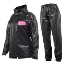 Capa de Chuva Feminina PVC Básica Motociclista Ciclista Delta