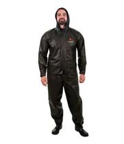 Capa De Chuva Impermeável Pvc Pioneira Preta Com Capuz Para Chuva Unissex
