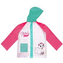 Capa De Chuva Infantil Com Estampa De Desenho Impermeável Para Crianças Com Capuz Ajustável e Botão de Pressão - Semax