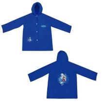 Capa De Chuva Infantil Frozen Pvc Menina Azul Com Botão - Zippy Toys Capa De Chuva Infantil Frozen Pvc Menina Azul Com Botão - Zippy Toys