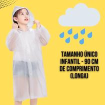 Capa de chuva Infantil Impermeável Com Capuz