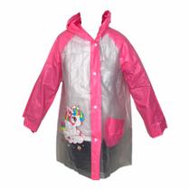 Capa De Chuva Infantil Impermeável P M G Menino Menina Roupa Protetora C/ Bolso Capuz Capa De Chuva Infantil Impermeável P M G Menino Menina Roupa Protetora C/ Bolso Capuz