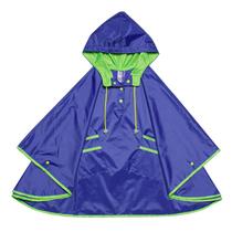 Capa De Chuva Infantil Lisa Azul Neon