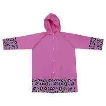 Capa de Chuva Infantil Onça Rosa Tamanho G 9065 Pimpolho Capa de Chuva Infantil Onça Rosa Tamanho G 9065 Pimpolho