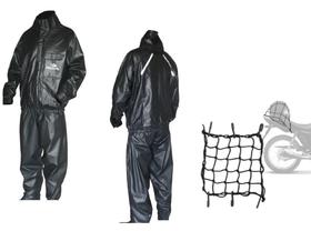 Capa De Chuva Jaqueta Calça Piracapas Pvc M Elastico Aranha