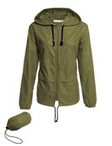 Capa de chuva leve impermeável Aavoogue Windbreaker Women S