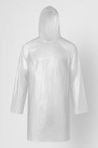 Capa de chuva manda longa unidade transparente com capuz