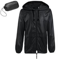 Capa de Chuva Masculina Leve, Impermeável e Respirável Coofandy