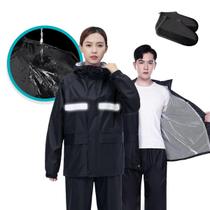 Capa De Chuva Moto Conjunto Impermeável Motoqueiro Dupla Proteção Com Forro Interno e Bolso