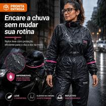 Capa De Chuva Moto Impermeável Nylon Conjunto Piracapas Feminino Capa De Chuva Moto Impermeável Nylon Conjunto Piracapas Feminino
