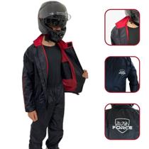 Capa de Chuva Moto Masculina Force Nylon New Confort Extreme Preto
