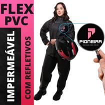 Capa De Chuva Moto Motoqueiro Pioneira PVC Combate Feminina Capa De Chuva Moto Motoqueiro Pioneira PVC Combate Feminina