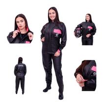 Capa De Chuva Moto Motoqueiro PVC Luxo Feminina