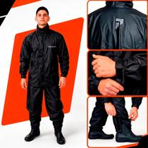 Capa de Chuva Moto Pioneira Impermeável PVC Preto P